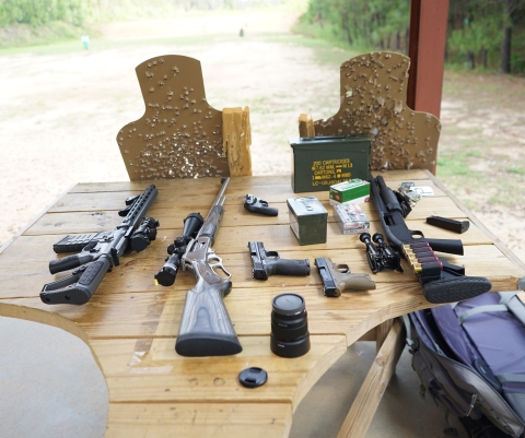 shooting range at fort bragg guns