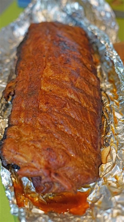 smoked baby back ribs BGE