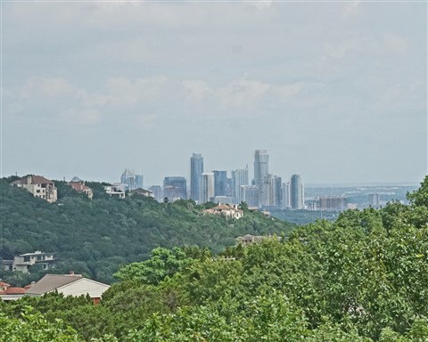 downtown view from the high road 78746