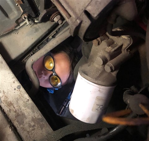 1972 BMW 2002 oil change chore