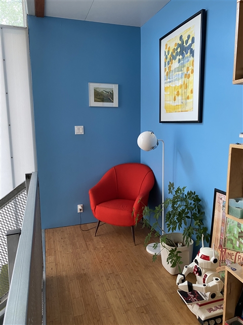 red italian chair