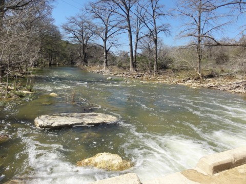 water flowing in the blanco river 2012 water flowing in the blanco river 2012