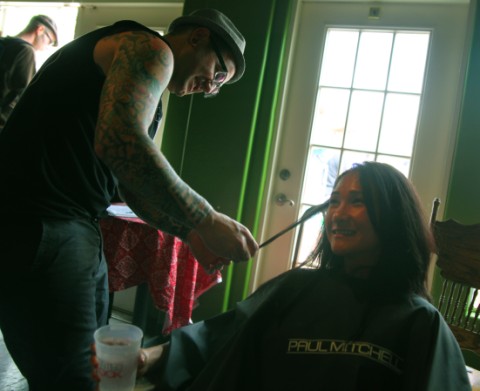 hair styling at yelp sxsw party 2012 hair styling at yelp sxsw party 2012