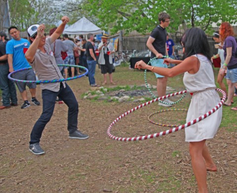 hula hooping at yelp sxsw 2012 backyard blowout hula hooping at yelp sxsw 2012 backyard blowout