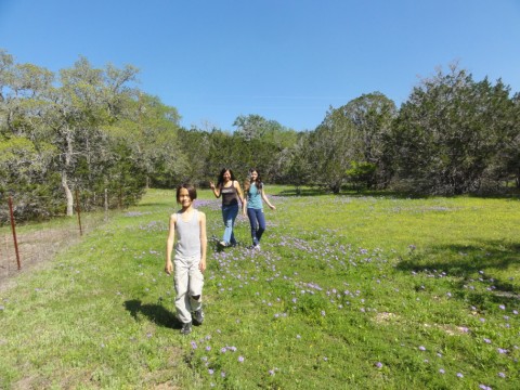 walking to the blanco river 
