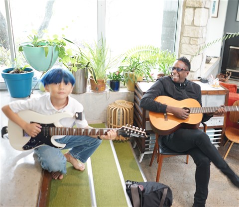 Brady Blade jamming with the kids in west lake hills tx