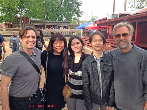 Anders Osborne with the Schuster family of Austin 