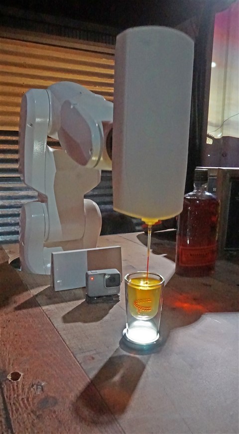 bulleit robot bartender art