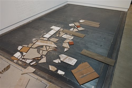 smashed tile at the contemporary art jones center austin
