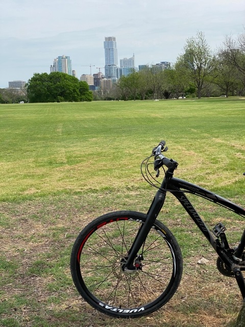 downtown austin view from zilker park march 2020