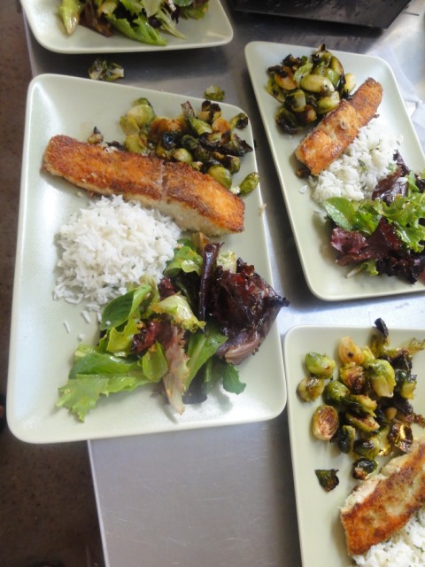 wasabi pank crusted salmon wasabi pank crusted salmon