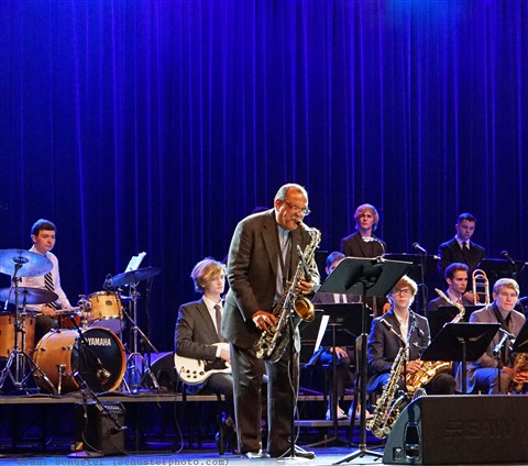 Ernie Watts and the Westlake Jazz Ensemble 2017 with Toby Grace on drums