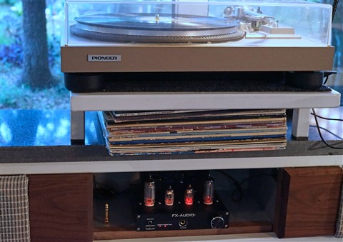 vintag pioneer turntable vinyl tube amp
