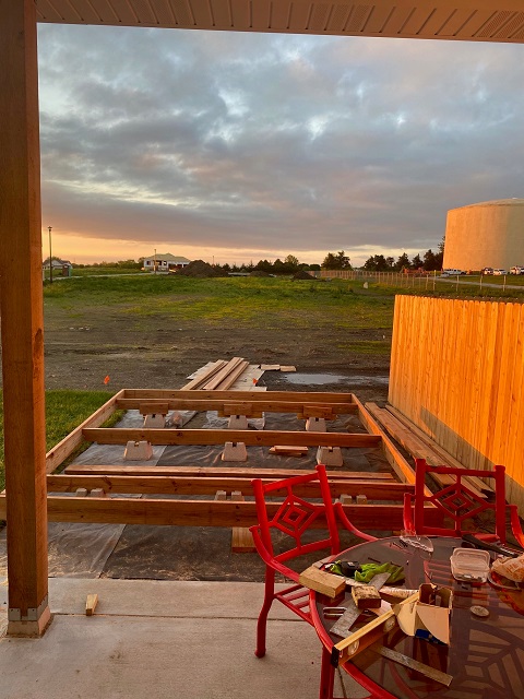 sunset on yankee hill road water tank lincoln nebraska