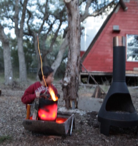 mid centory modern mcm grill chiminea