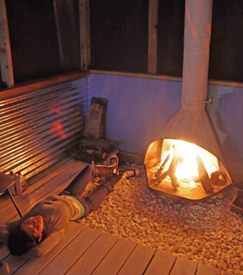 mcm fire pit screen room conversation pit midcentury modern