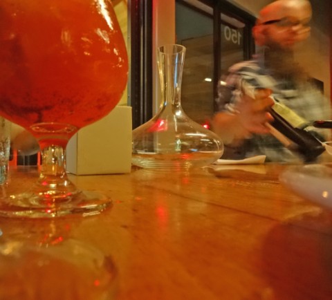 wine service at barlata austin tapas