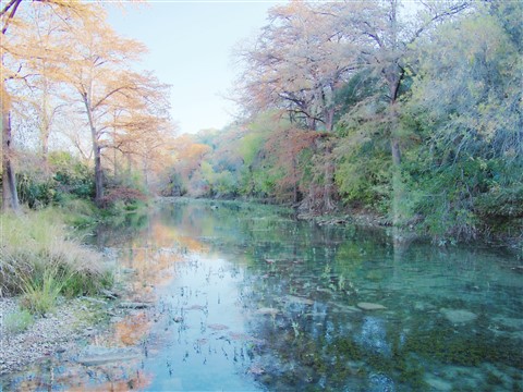 wimberley texas fall colors blanco river 2014