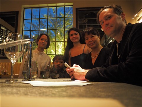 schuster family at la v austin happy hour