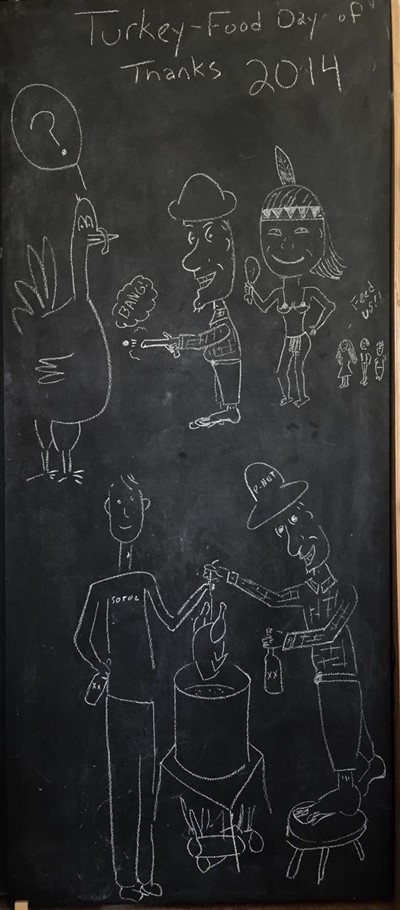 paul schuster chalkboard art thanksgiving