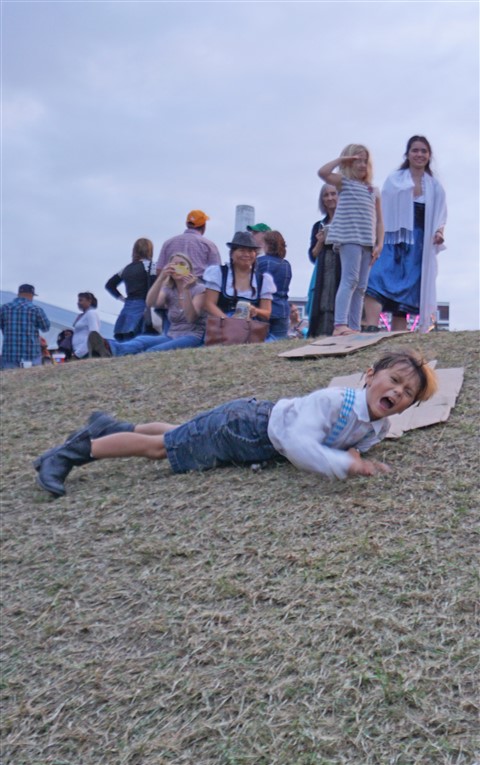 hill slide fail at wurstfest 