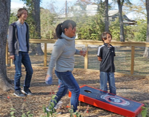 cornhole at batch kolaches