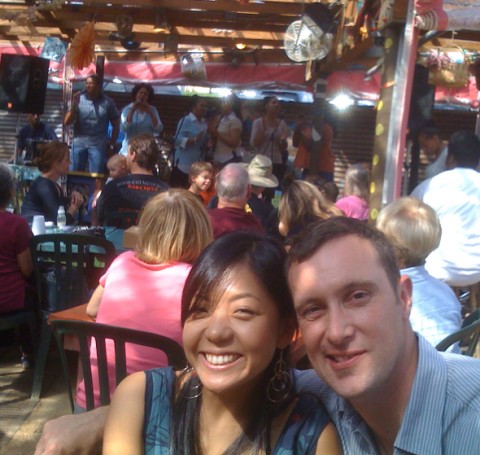 hippie church at maria's taco xpress