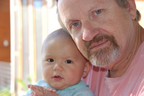grandpa and baby