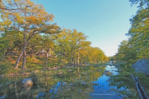 blanco river fall color wimberley cypress and maple trees blanco river fall color wimberley cypress and maple trees