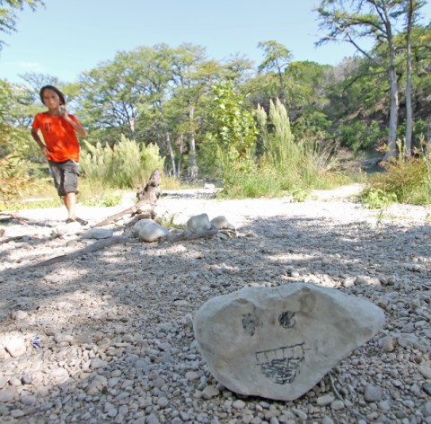 happy rock at garner state park happy rock at garner state park