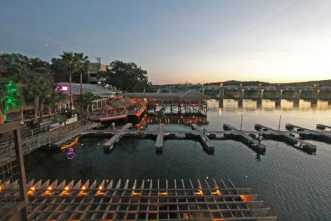 sunset view of hula hut lake austin from abel's sunset view of hula hut lake austin from abel's