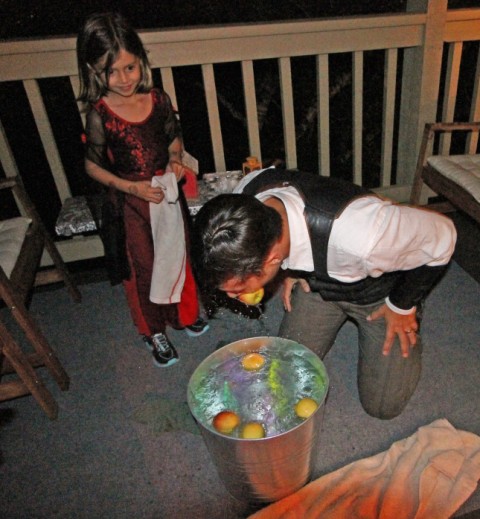 AJ is an apple bobbing champion lost creek austin westlake