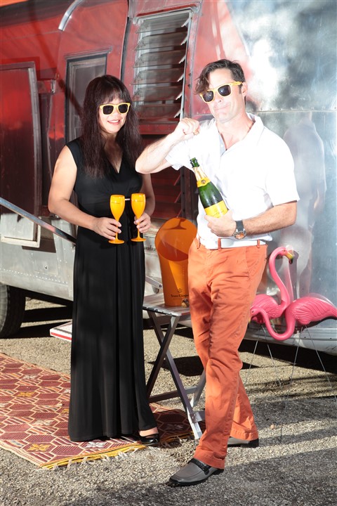 popping that cork veuve clicquot camping airstream canyon of the eagles resort
