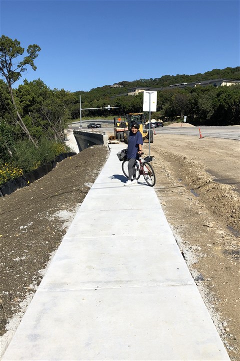 sidewalk to HEB west lake hills tx