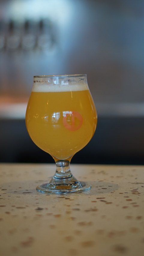 Central District Brewing Austin ipa gold on the ceiling craft beer