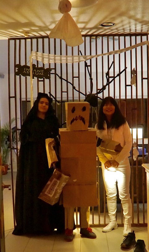 paper bag man halloween costume