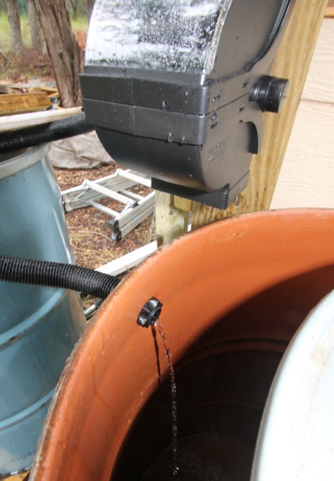 rain collection barrel in wimberley fischer texas