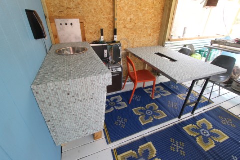 glass and stone tile counter top glass and stone tile counter top