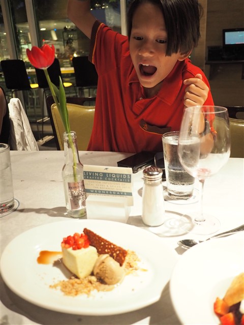 dessert at lark on the park dallas