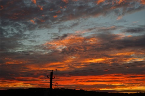 fall red sky sunset west lake hills tx 78746