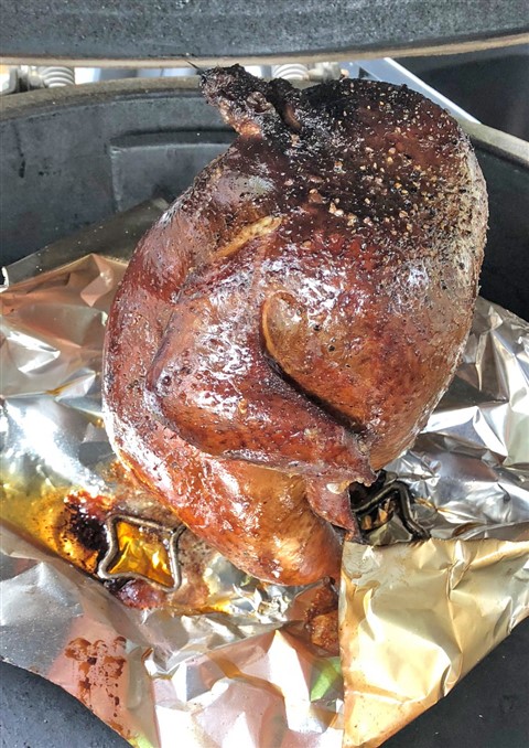 BGE smoked chicken 5 hours