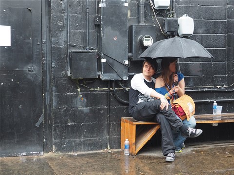 rain at the brooklyn vegan sxsw party 2015